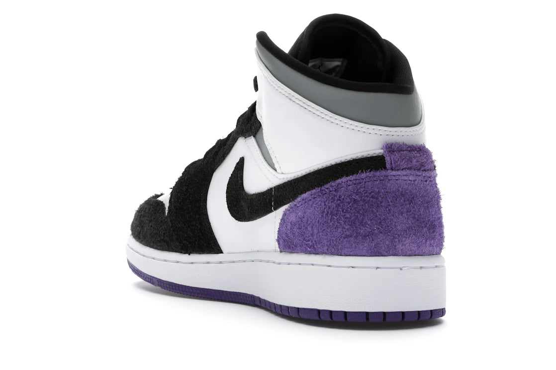 Jordan 1 Mid SE Purple (GS) - vue secondaire B
