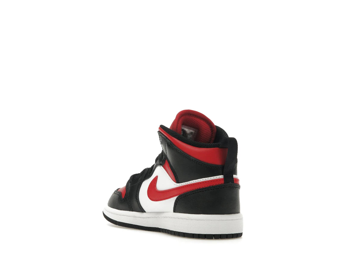 Jordan 1 Mid Black Fire Red (PS) - vue secondaire B