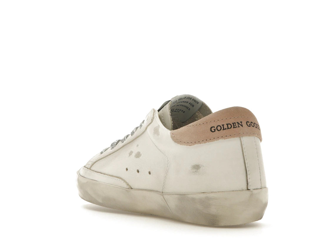 Golden Goose Super-Star Weiß Antikrosa (Damen) - vue secondaire B