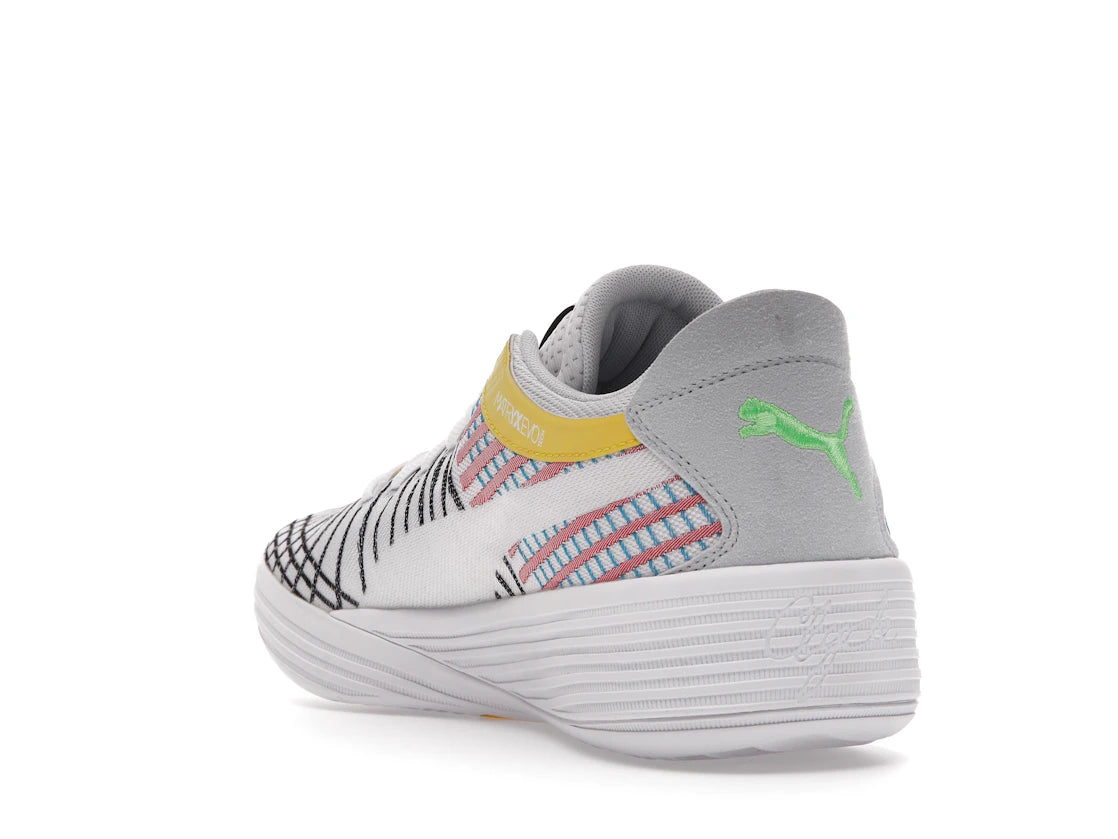 Puma Clyde All-Pro White Blue Atoll - vue secondaire B