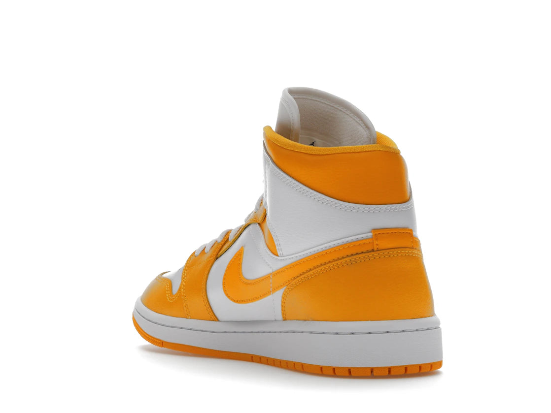 Jordan 1 Mid White University Gold (Women's) - vue secondaire B