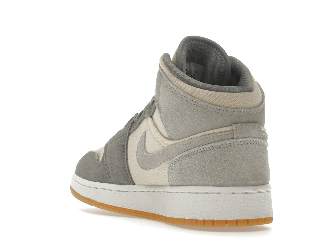 Jordan 1 Mid SE Coconut Milk Particle Grey (GS) - vue secondaire B