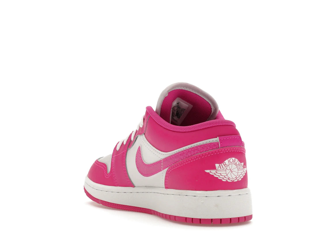 Jordan 1 Low Fire Pink (GS) - vue secondaire B