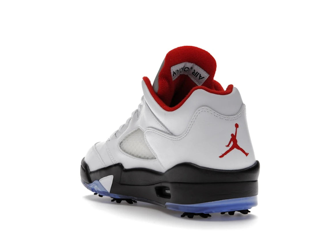 Jordan 5 Retro Low Golf Fire Red (Silberne Zunge) - vue secondaire B