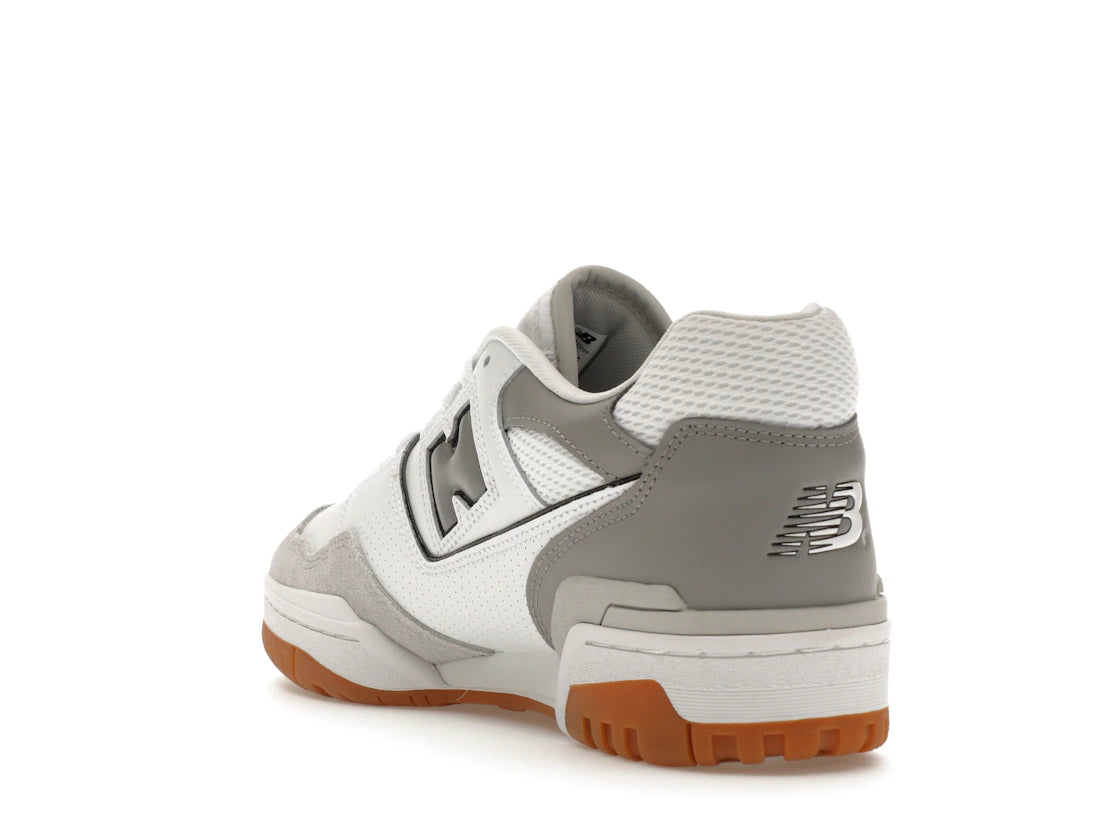 New Balance 550 Weiß Schiefergrau - vue secondaire B