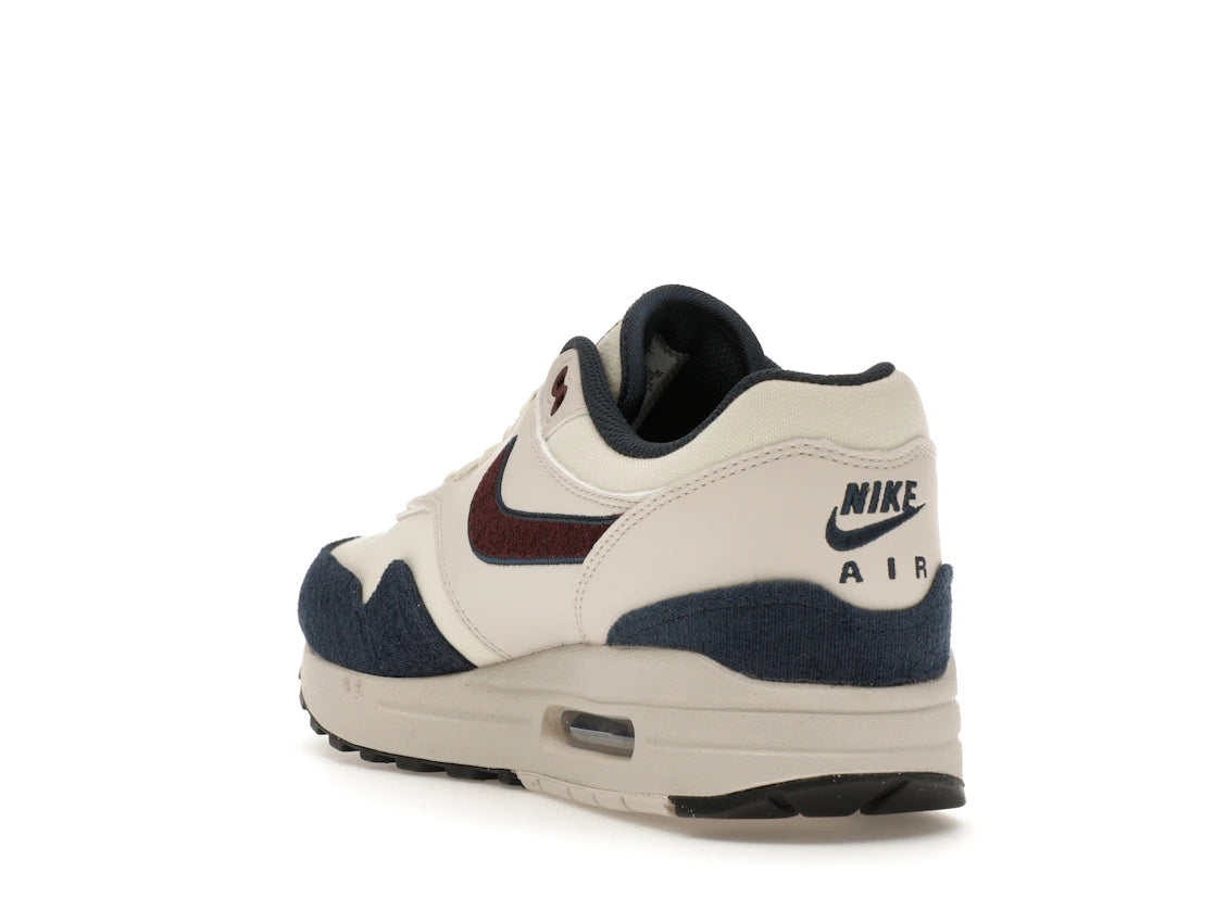 Nike Air Max 1 Coconut Milk Burgundy Crush Navy - vue secondaire B