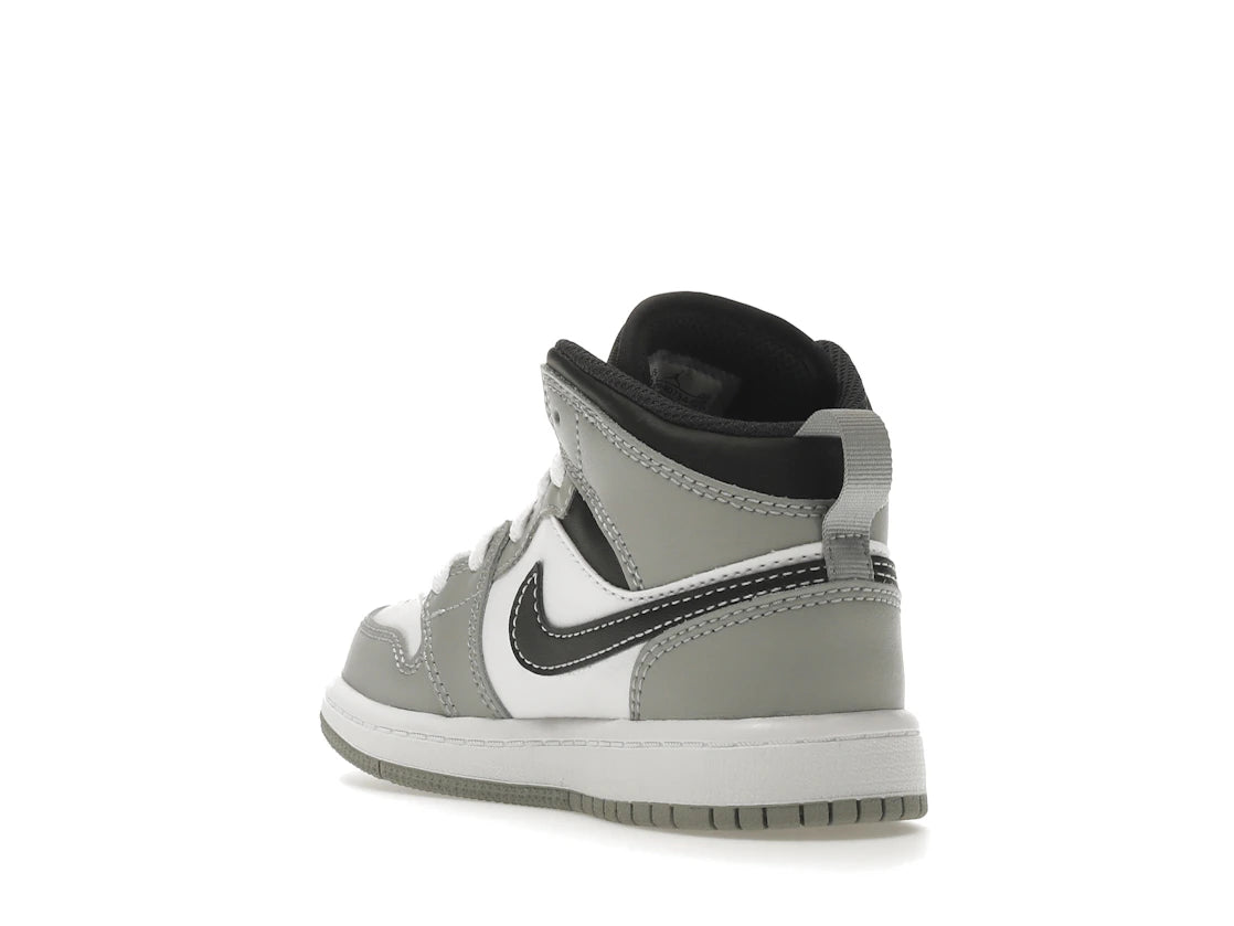 Jordan 1 Mid Light Smoke Grey (2022) (PS) - vue secondaire B
