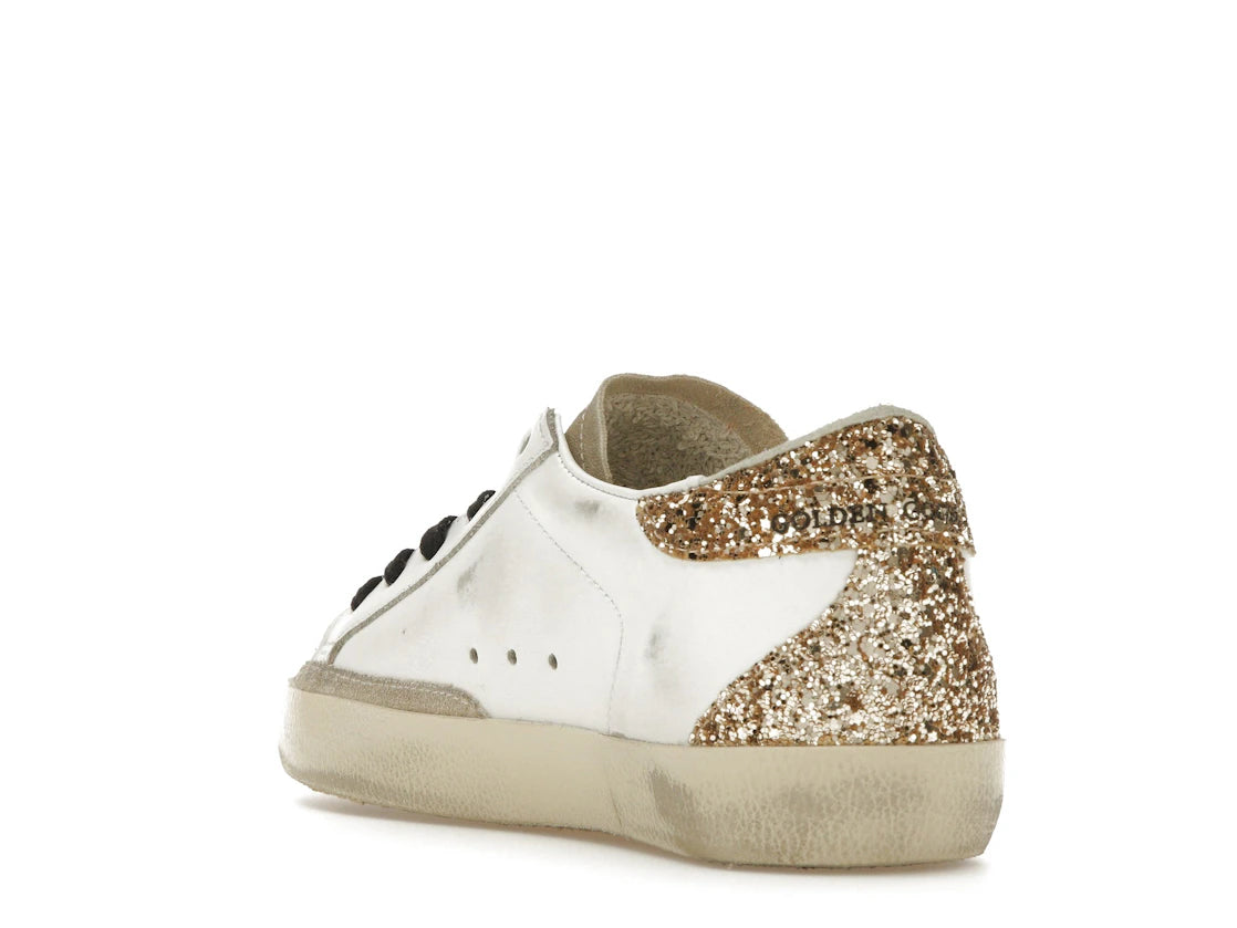 Golden Goose Super-Star Weiß Silber Gold Glitzer (Damen) - vue secondaire B
