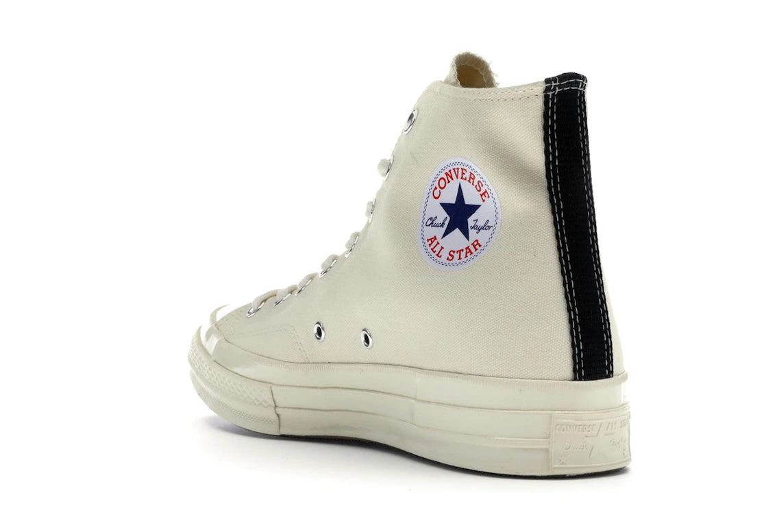 Converse Chuck Taylor All Star 70 Hi Comme des Garcons PLAY Weiß - vue secondaire B