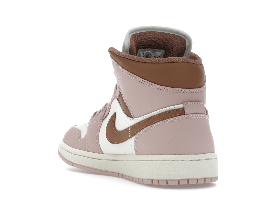 Jordan 1 Mid Pink Oxford Brown (Damen) - vue secondaire B