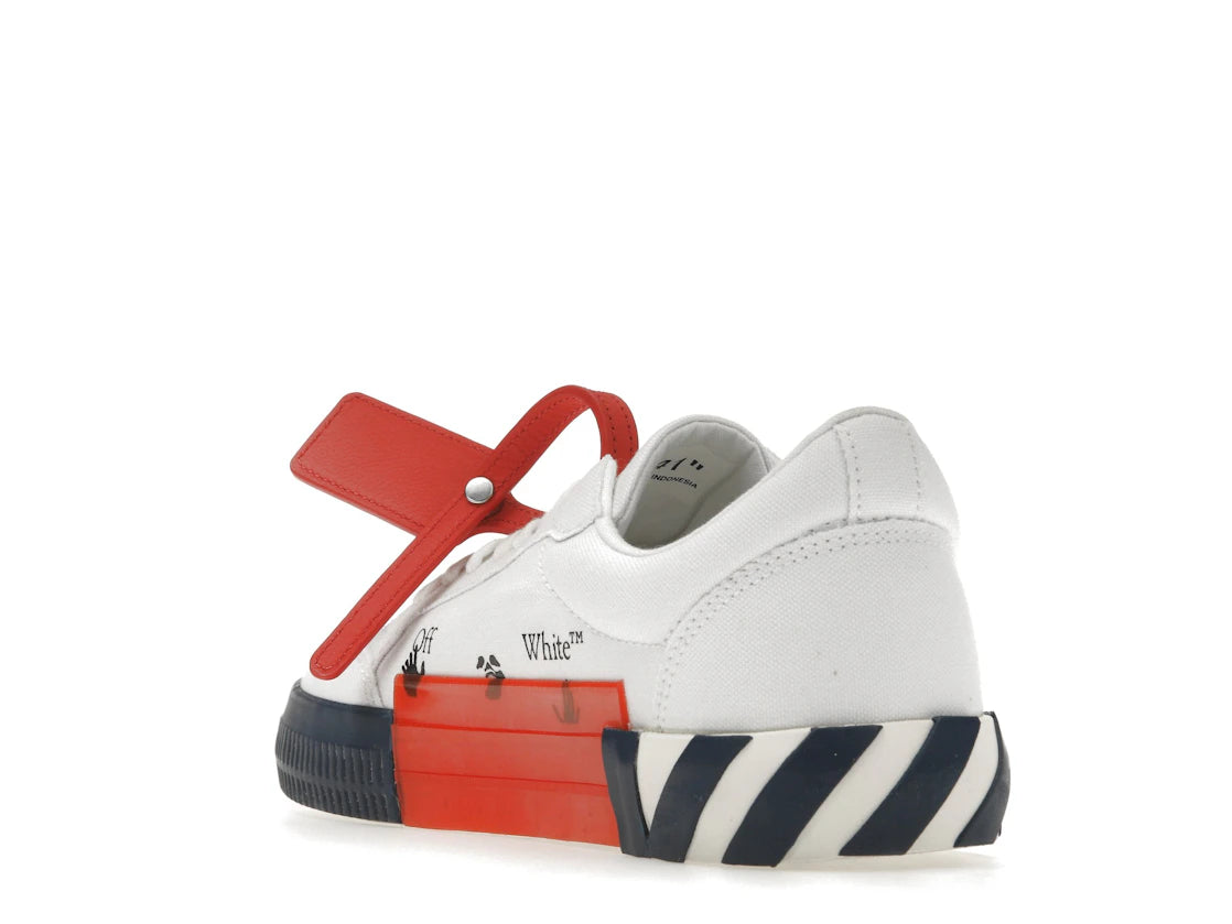 OFF-WHITE Vulcanized Low White Blue Canvas - vue secondaire B