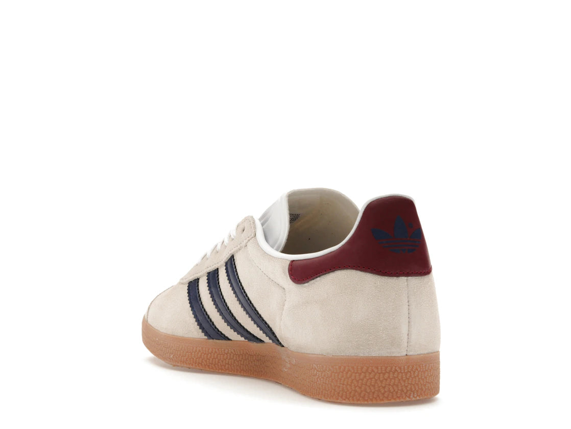 adidas Gazelle Beige Dunkelblau Collegiate Burgundy - vue secondaire B