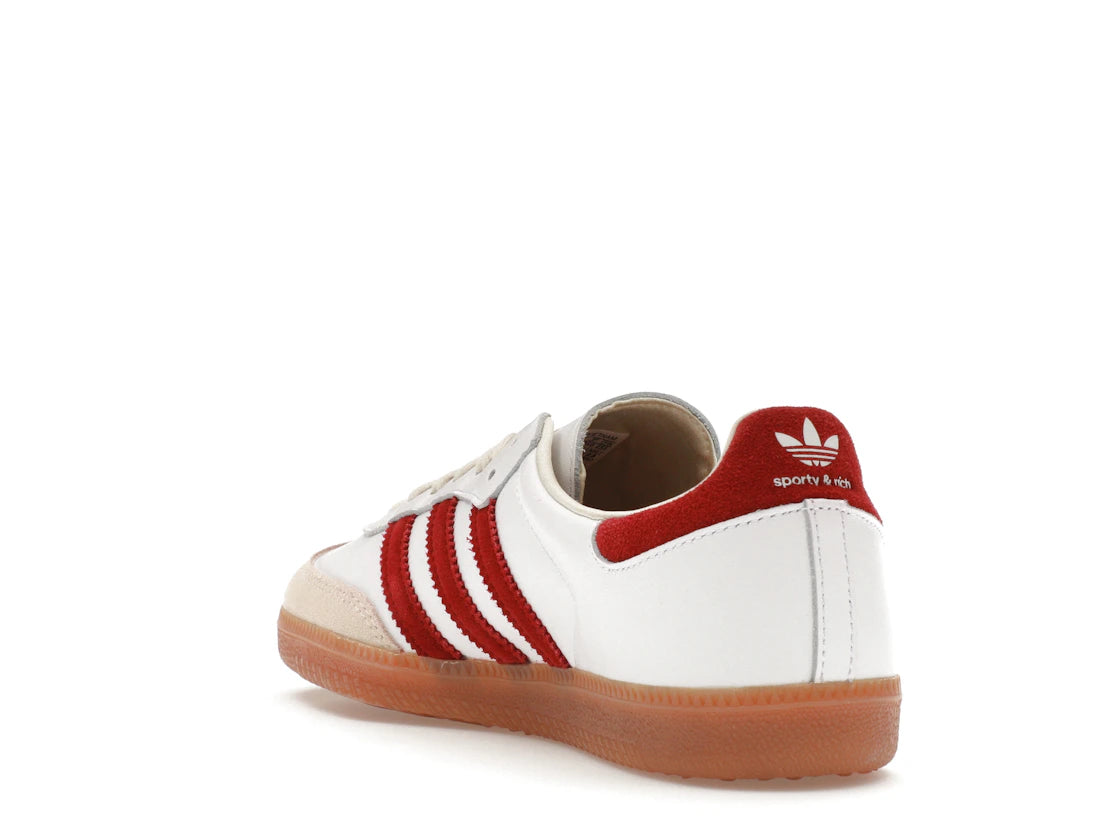 adidas Samba Sporty &amp; Rich White Collegiate Burgundy - vue secondaire B
