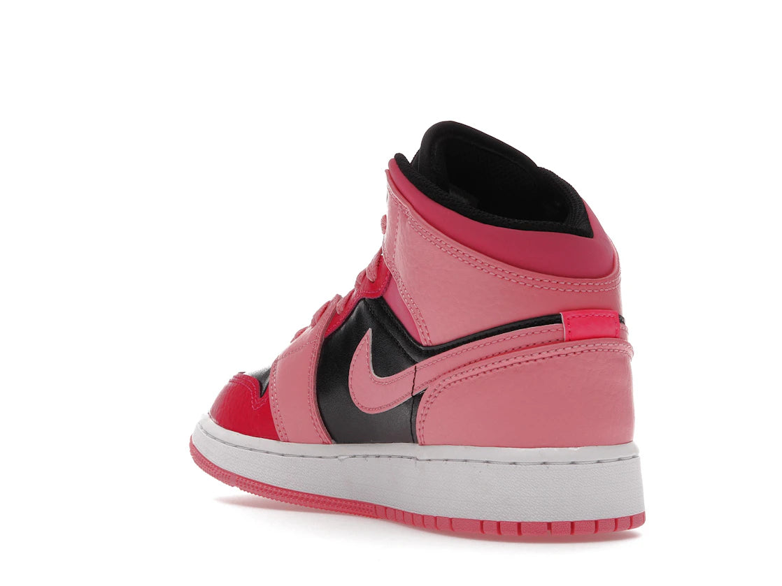 Jordan 1 Mid Coral Chalk (GS) - vue secondaire B