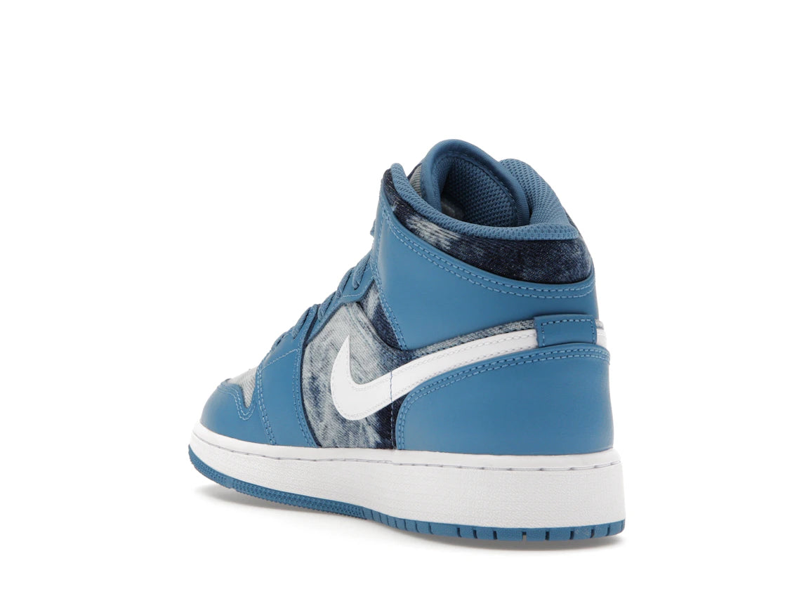 Jordan 1 Mid Washed Denim (GS) - vue secondaire B