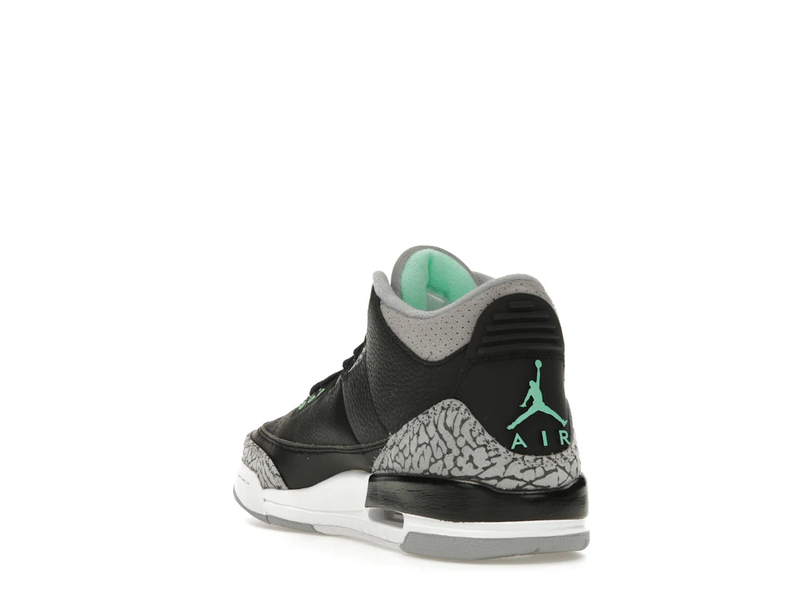 Jordan 3 Retro Green Glow (GS) - vue secondaire B