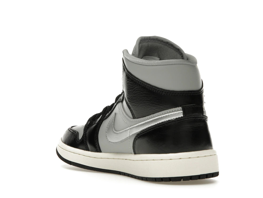 Jordan 1 Mid SE Black Metallic Silver (Women's) - vue secondaire B