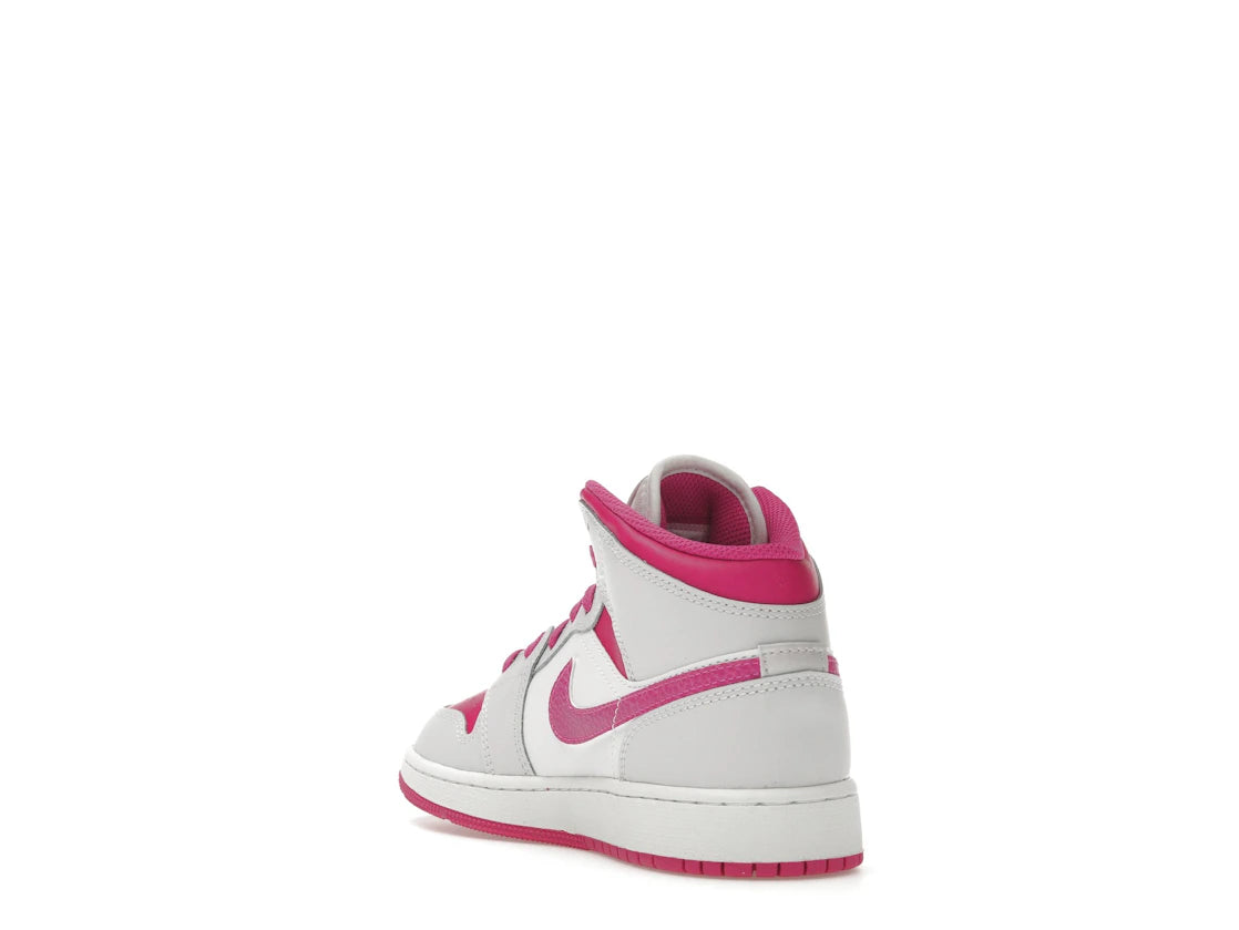 Jordan 1 Mid Fire Pink (GS) - vue secondaire B