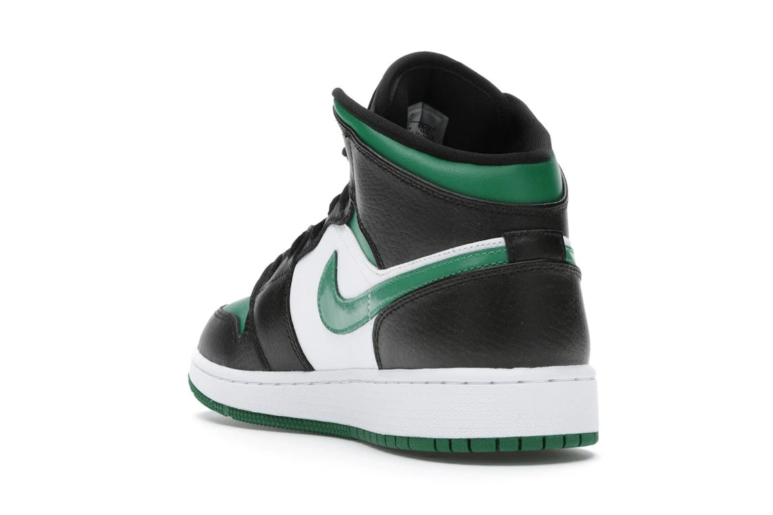 Jordan 1 Mid Green Toe (GS) - vue secondaire B