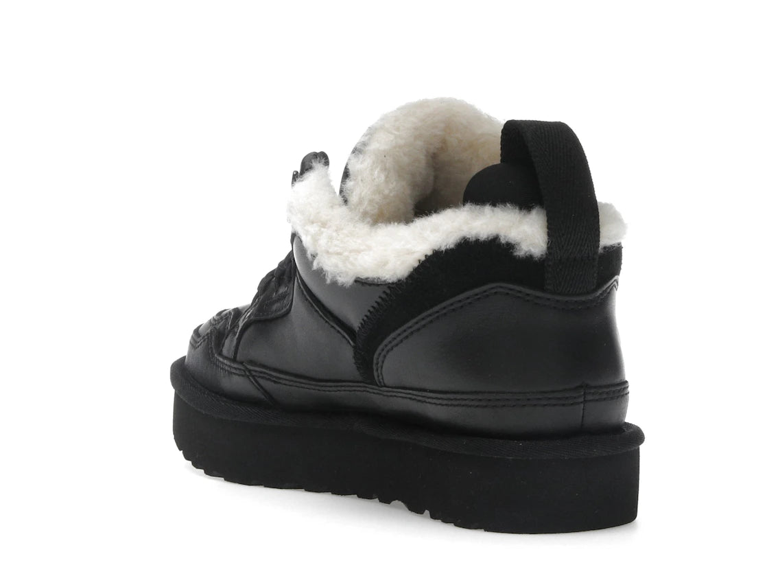UGG Lowmel Leather Black (Women's) - vue secondaire B