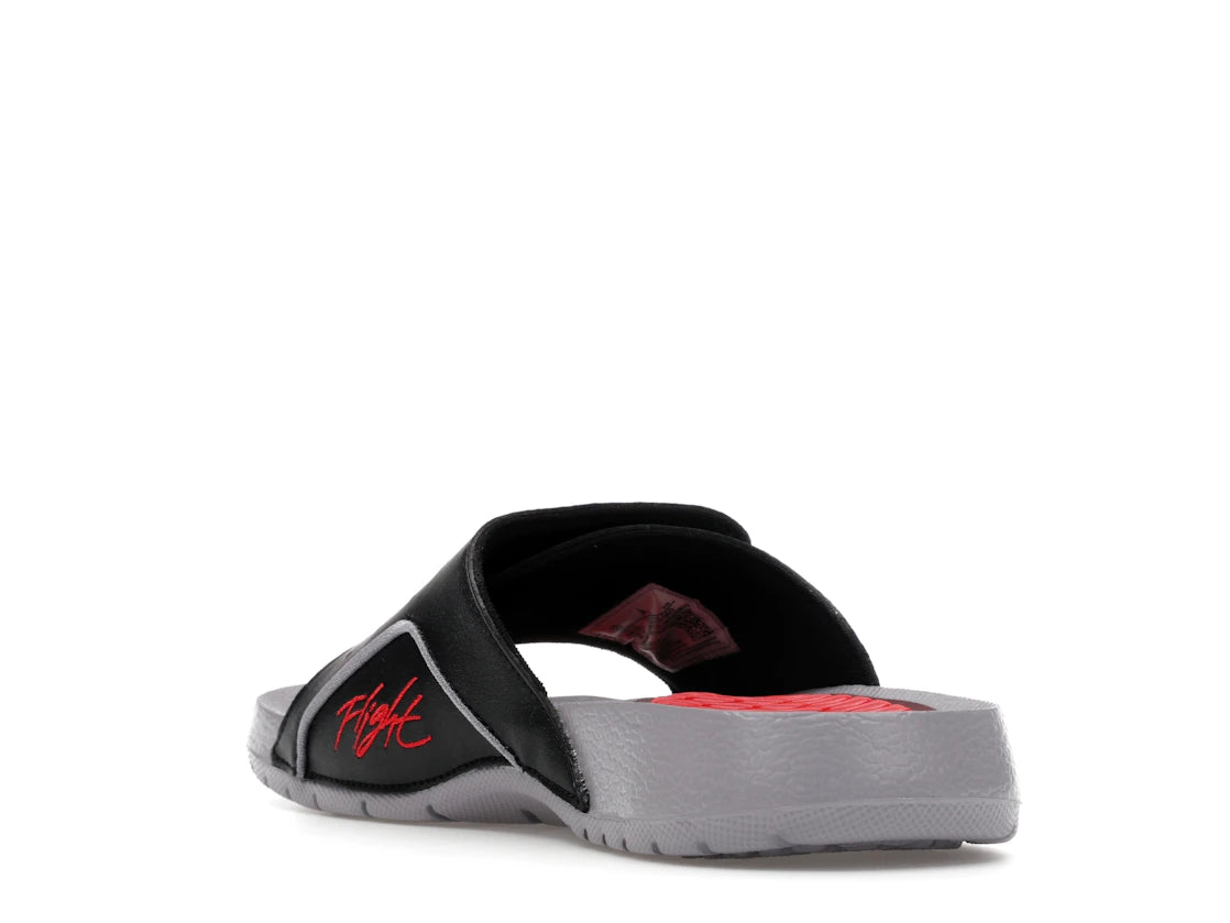 Jordan Hydro 4 Retro Black Cement Grey Fire Red (GS) - vue secondaire B