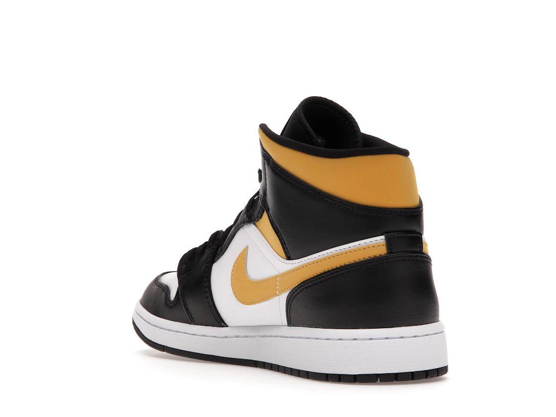 Jordan 1 Mid White Pollen Black - vue secondaire B