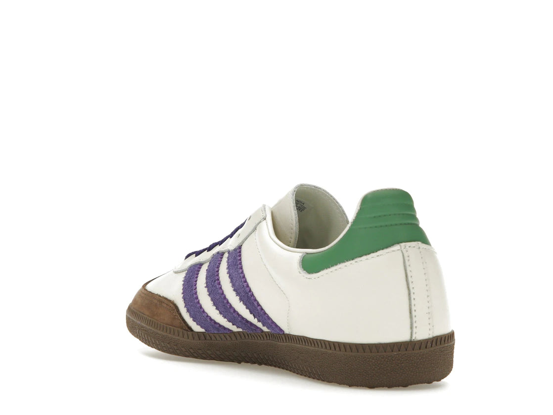 adidas Samba OG Off White Core Purple Green Brown (Women's) - vue secondaire B
