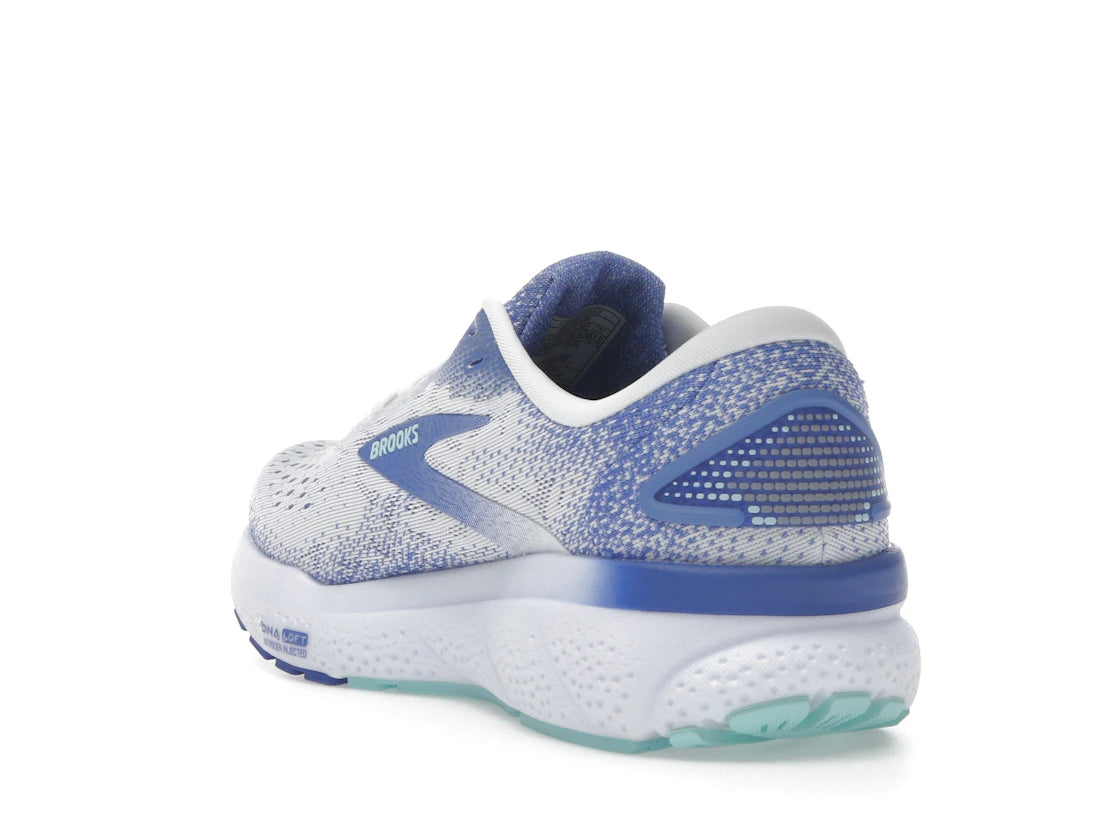 Brooks Ghost 16 White Amparo Blue Limpet Shell (Women's) - vue secondaire B