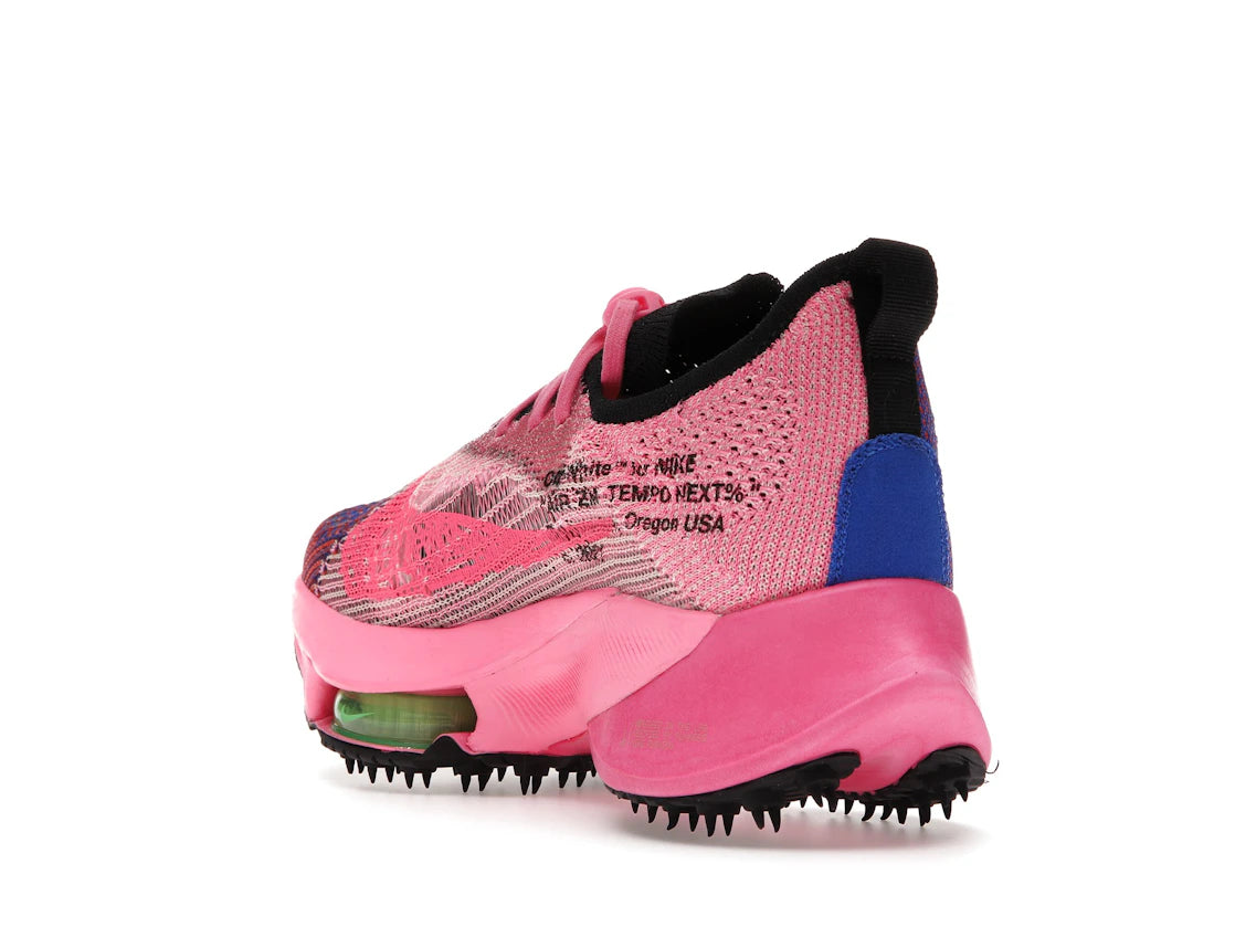 Nike Air Zoom Tempo Next% Flyknit Off-White Racer Blue Pink Glow - vue secondaire B