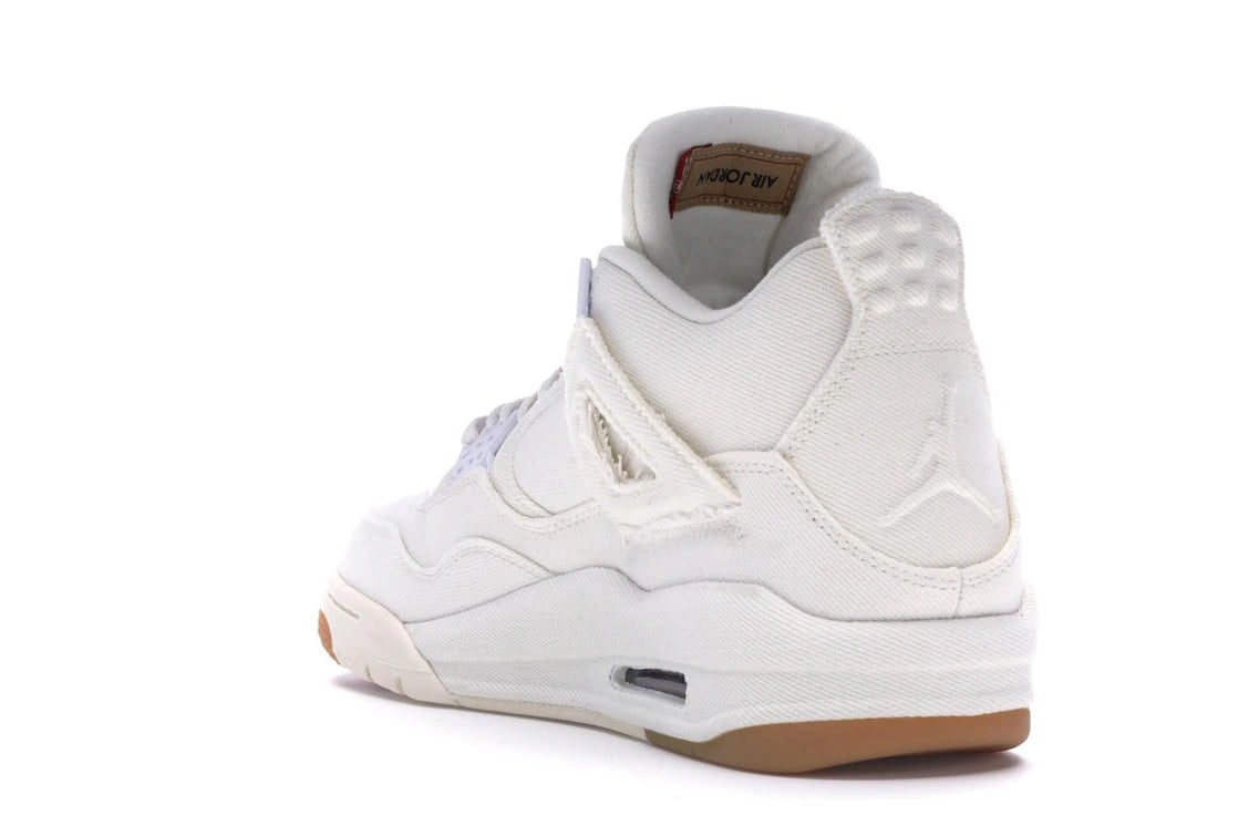 Jordan 4 Retro Levi's White (Blank Tag) - vue secondaire B