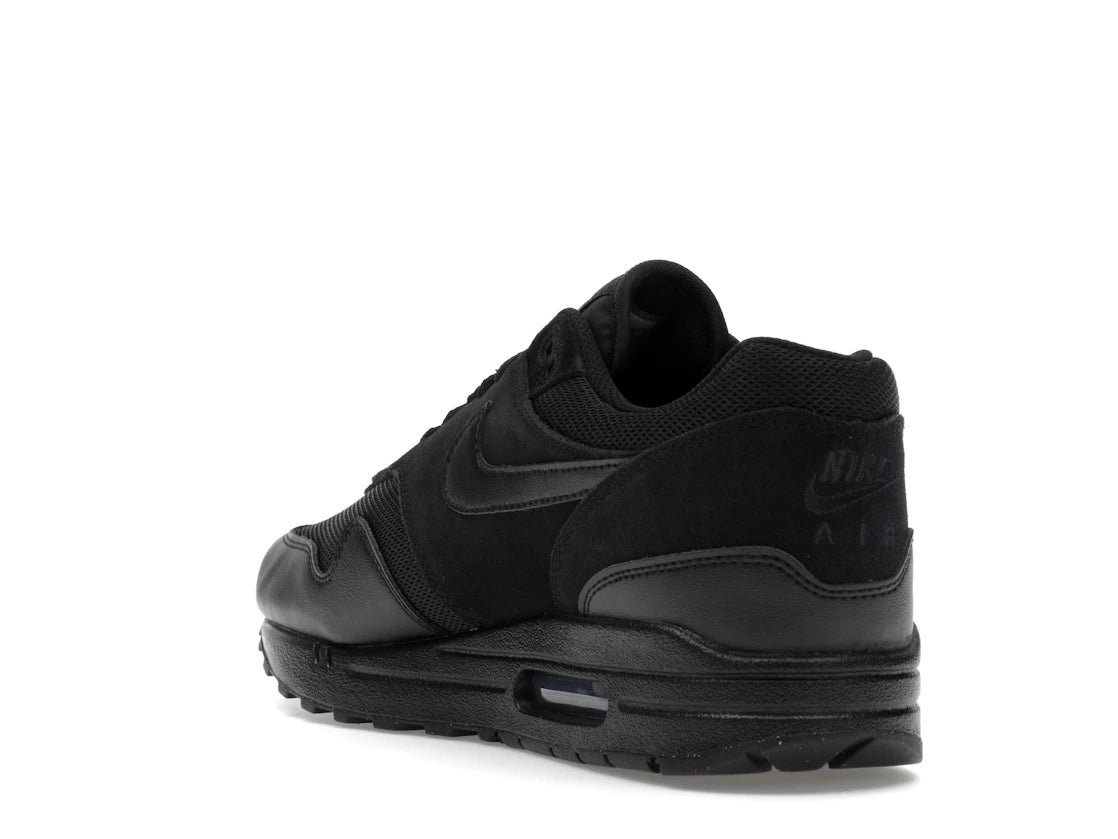 Nike Air Max 1 Essential Triple Black - vue secondaire B