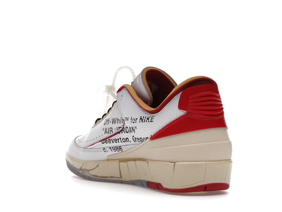 Jordan 2 Retro Low SP Off-White White Red - vue secondaire B