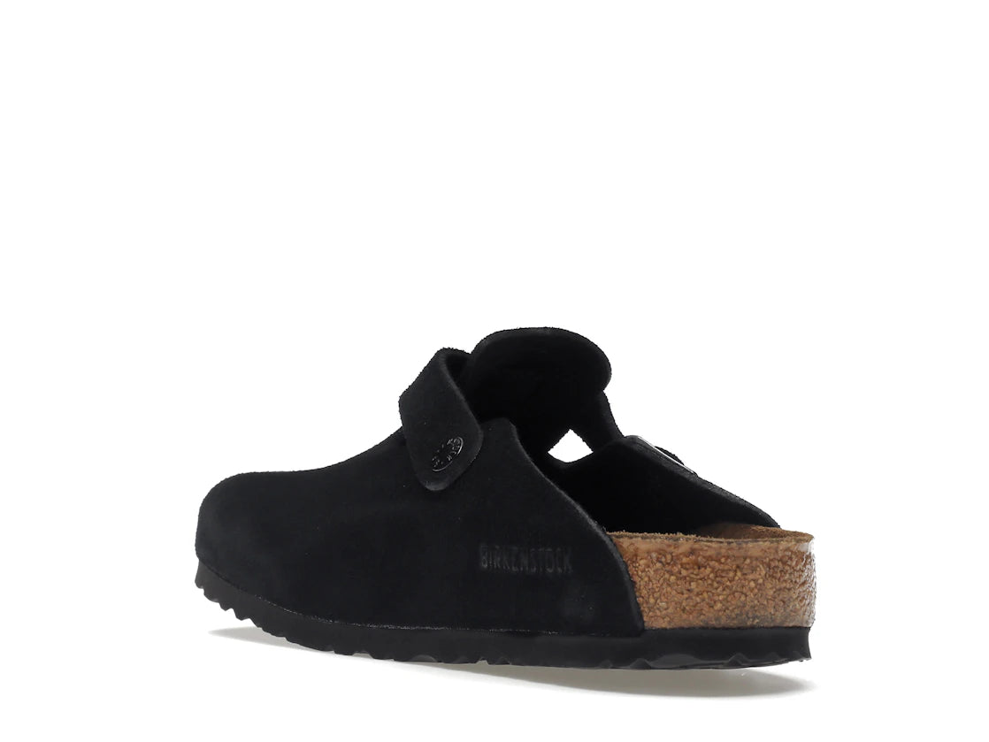 Birkenstock Boston Soft Footbed Suede Black - vue secondaire B