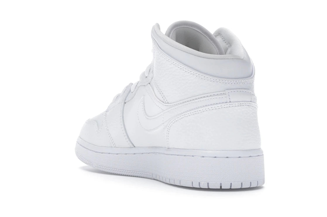 Jordan 1 Mid Triple White (GS) - vue secondaire B