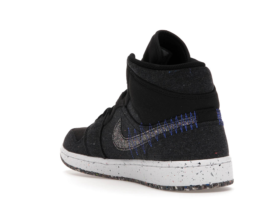 Jordan 1 Mid Crater Black - vue secondaire B