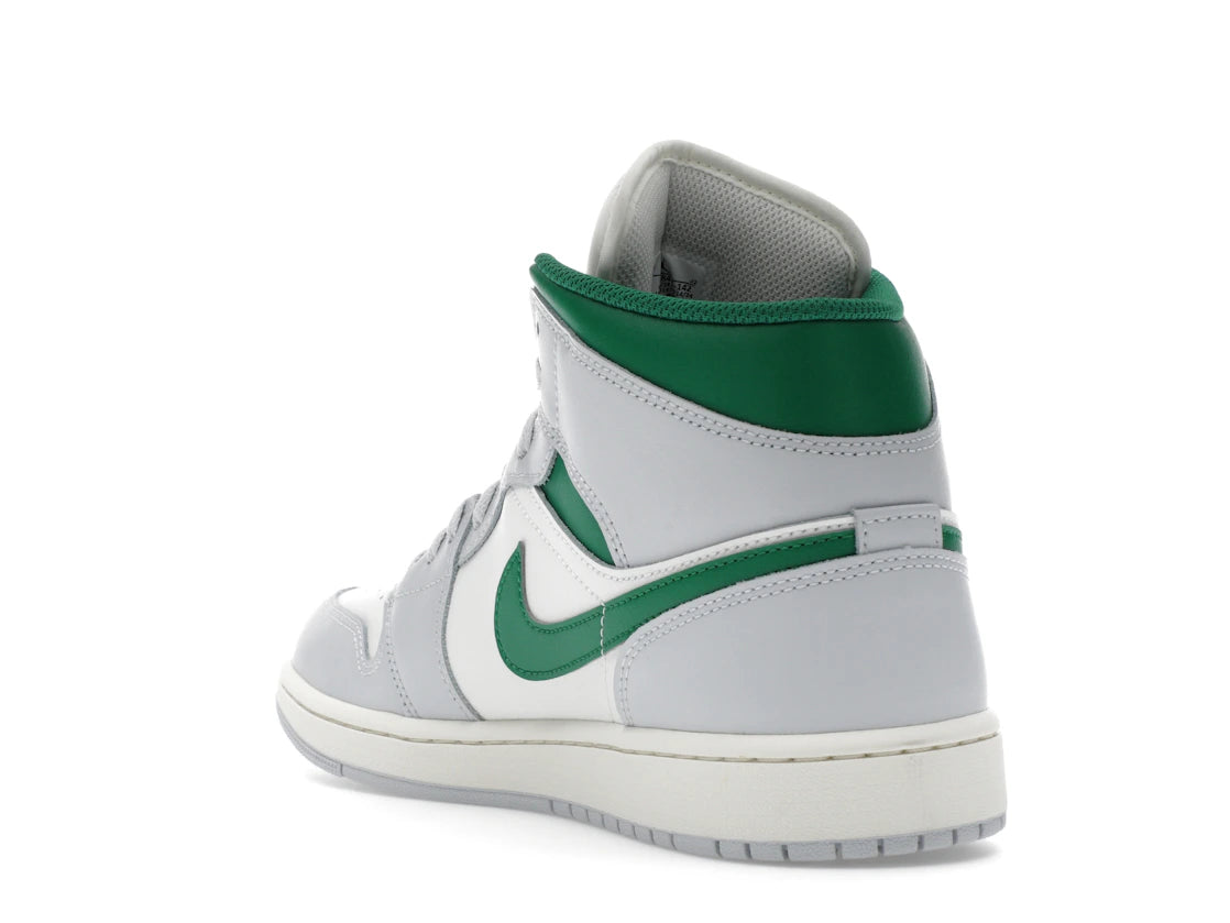 Jordan 1 Mid White Pure Platinum Pine Green - vue secondaire B