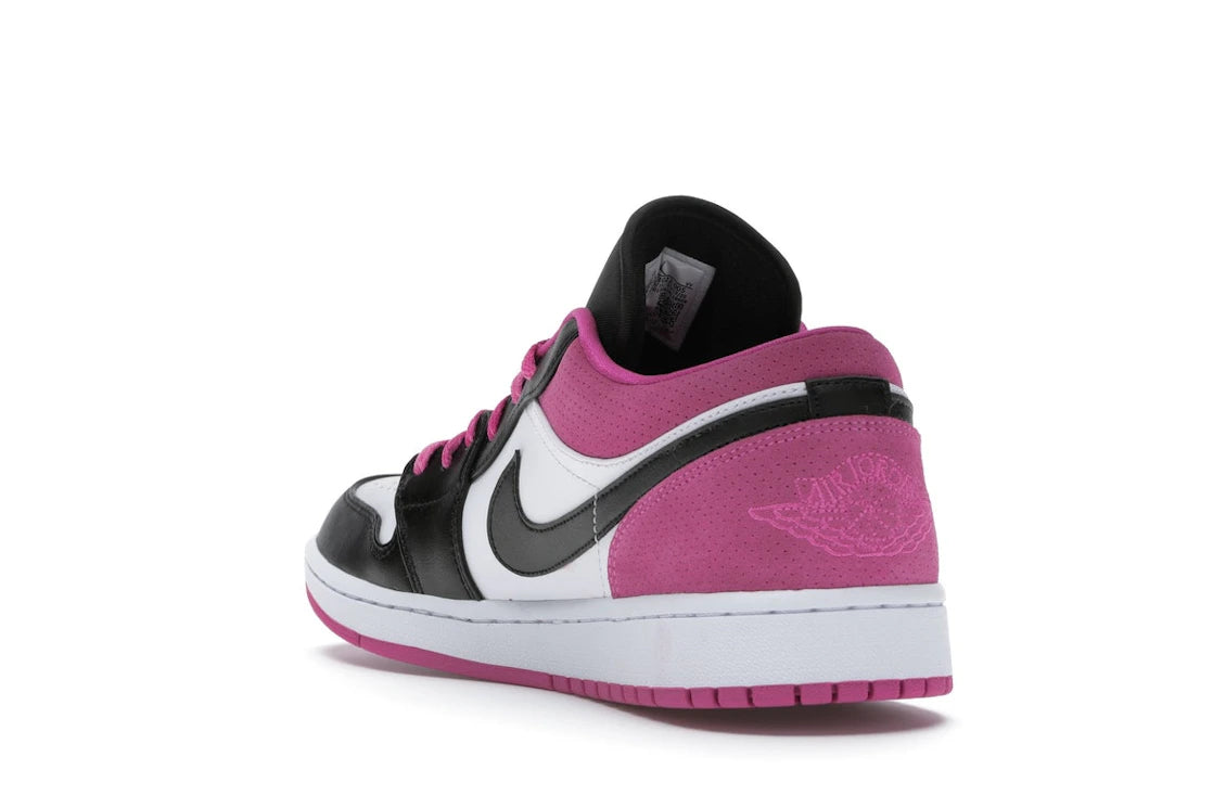 Jordan 1 Low Black Active Fuchsia - vue secondaire B