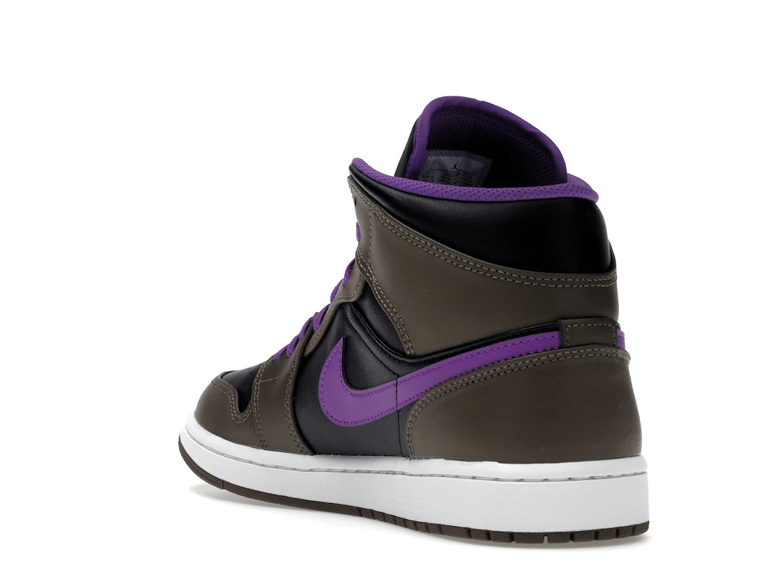 Jordan 1 Mid Purple Mocha - vue secondaire B