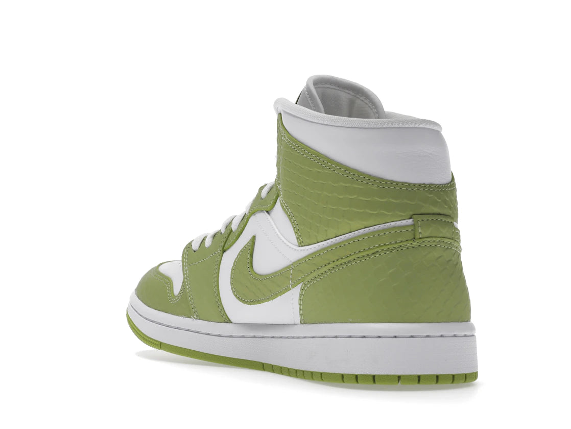 Jordan 1 Mid Green Python (Women's) - vue secondaire B