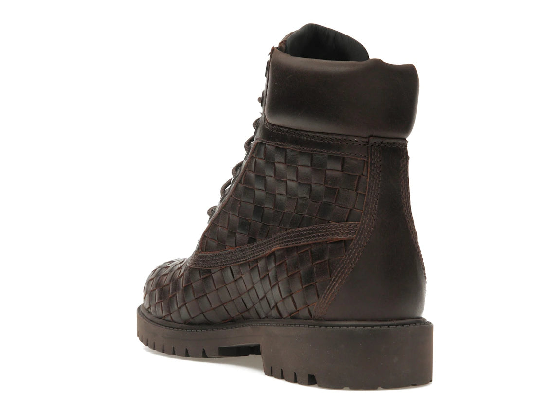 Timberland 6" Premium Boot, gewebt, dunkelbraun - vue secondaire B