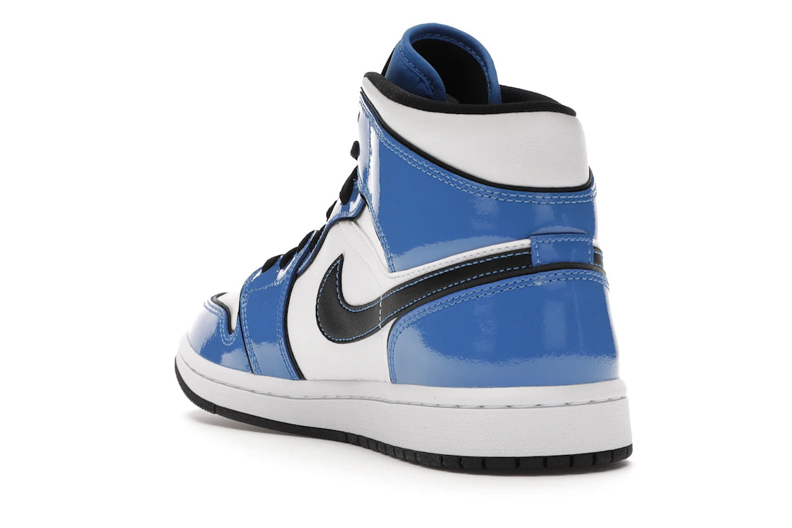 Jordan 1 Mid Signal Blue - vue secondaire B