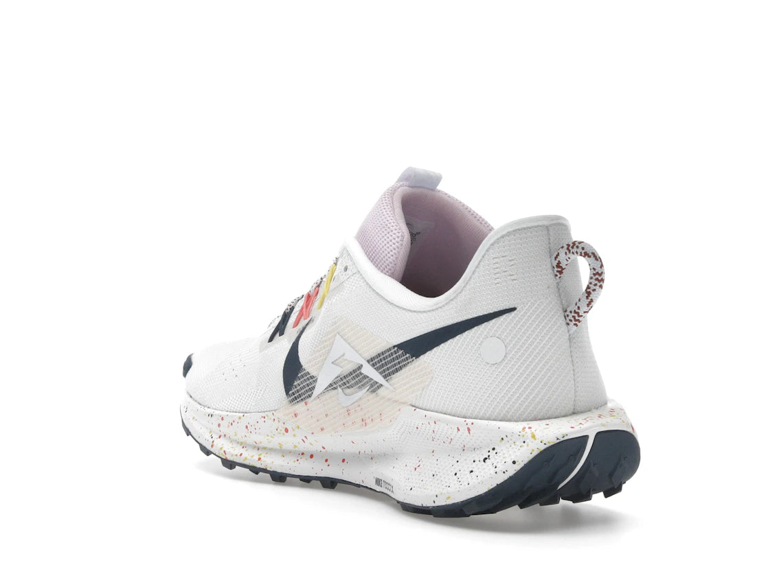 Nike React Pegasus Trail 5 Summit White Football Grey Pink Foam Armory Navy - vue secondaire B