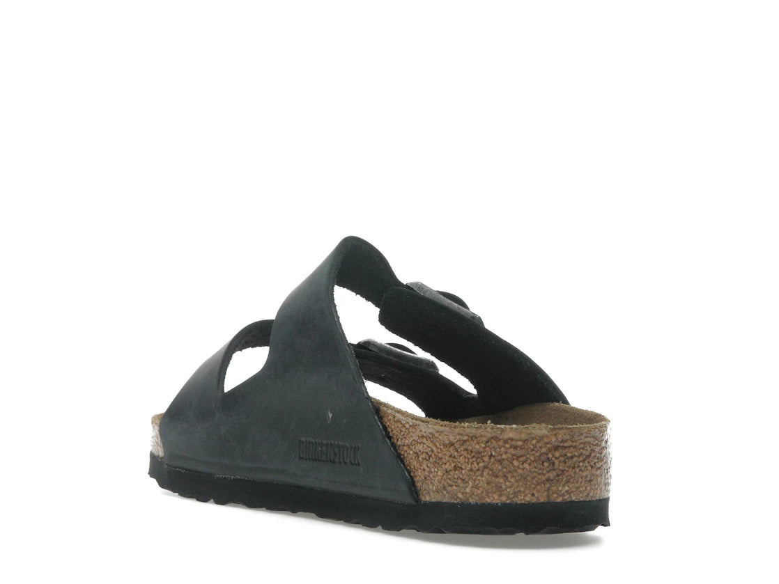 Birkenstock Arizona, geöltes Leder, Schwarz - vue secondaire B
