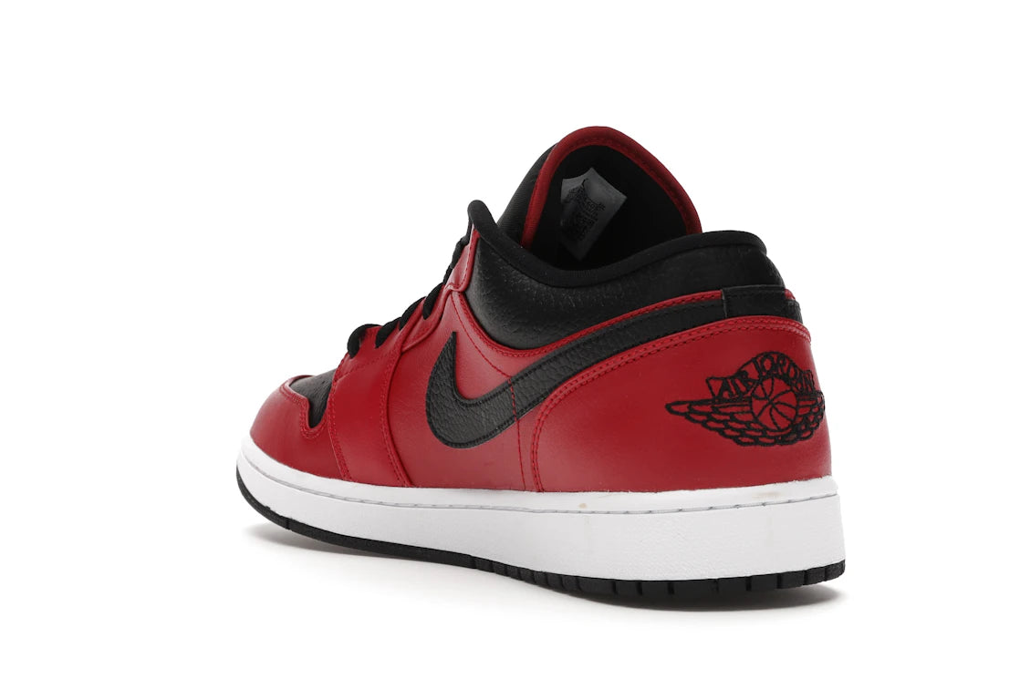 Jordan 1 Low Reverse Bred Pebbled Swoosh - vue secondaire B