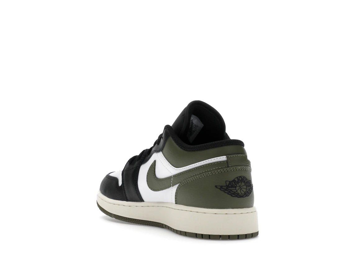 Jordan 1 Low Black Toe Medium Olive (GS) - vue secondaire B