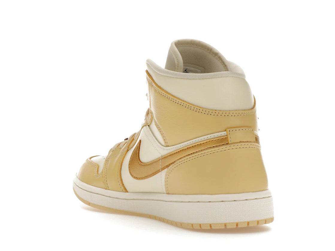Jordan 1 Mid SE Pale Vanilla Metallic Gold (Women's) - vue secondaire B