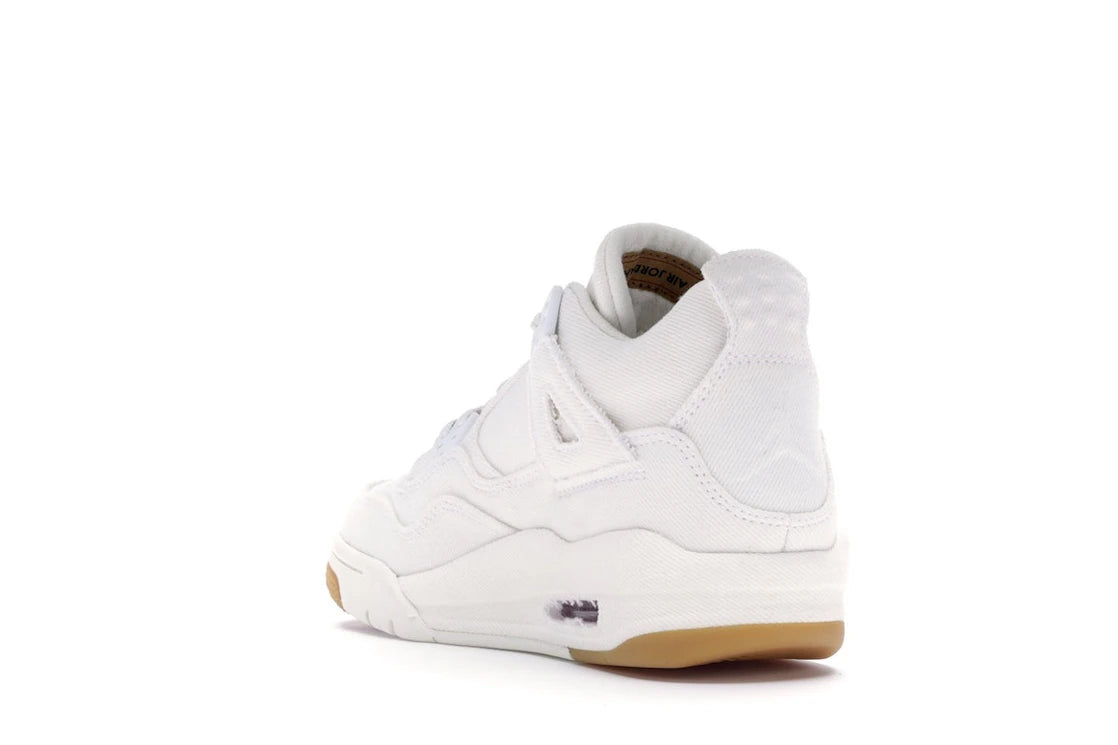 Jordan 4 Retro Levi's Weiß (GS) (Levi's Tag) - vue secondaire B