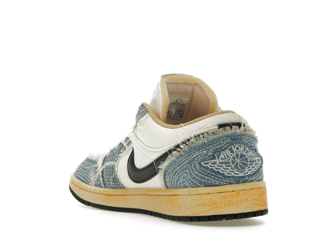 Jordan 1 Low SE WRMK Sashiko Denim - vue secondaire B