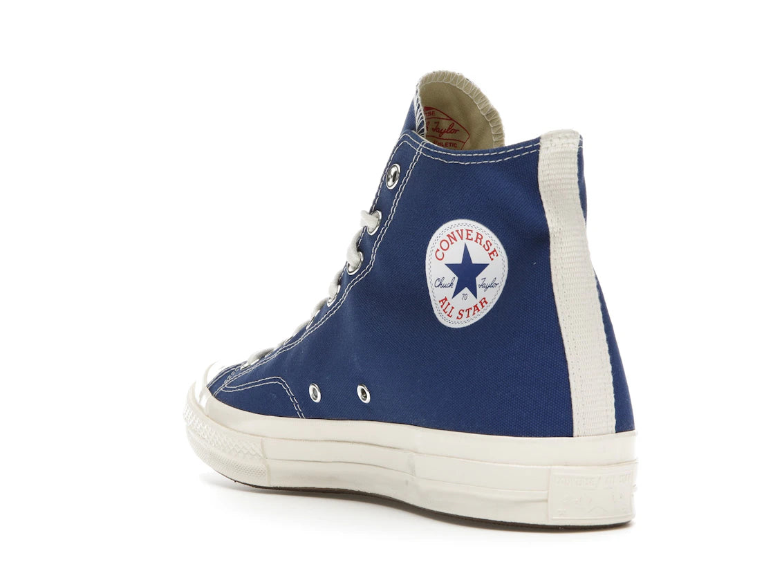 Converse Chuck Taylor All Star 70 Hi Comme des Garcons PLAY Blue Quartz - vue secondaire B