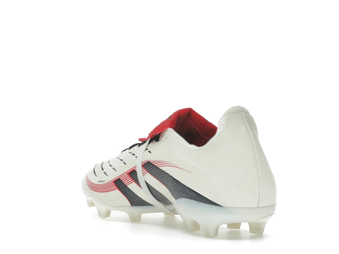adidas Predator League Fold-Over Tongue FG/MG Off White Core Black Pure Ruby - vue secondaire B